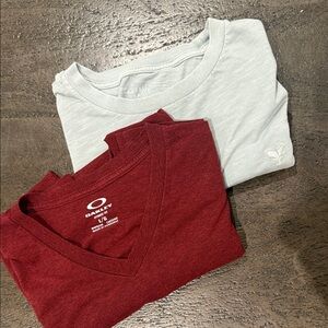 Oakley Maroon and American Eagle T-Shirt Collection